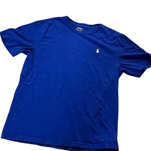 Polo Ralph Lauren Blue Tee Small Pony Boys Size Large 14-16 GUC
